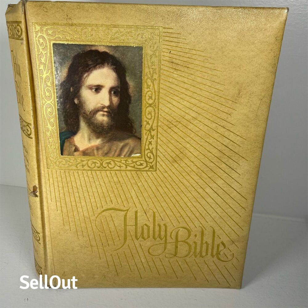 Vintage 1970 New‎ American Bible Catholic Fireside Family Edition religion